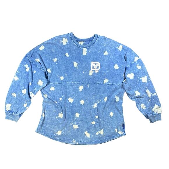 Spirit Jersey x Disney Denim Bleached Oversized Shirt - XL - Picture 1 of 5